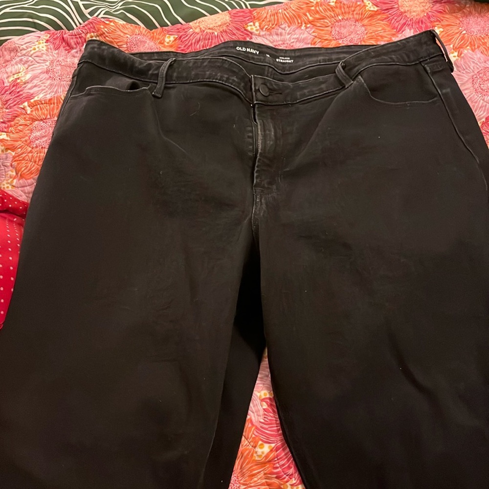 Old Navy high rise straight jeans, size 18